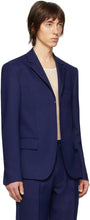 Random Identities Navy Buttonless Blazer