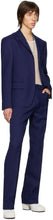 Random Identities Navy Buttonless Blazer