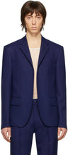 Random Identities Navy Buttonless Blazer - Identités aléatoires blazer sans bouton de la marine - 무작위 ID 네이비 버튼이없는 블레이저