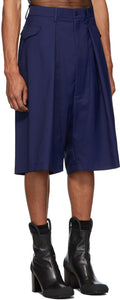 Random Identities Navy Hip Pocket Shorts