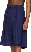 Random Identities Navy Hip Pocket Shorts