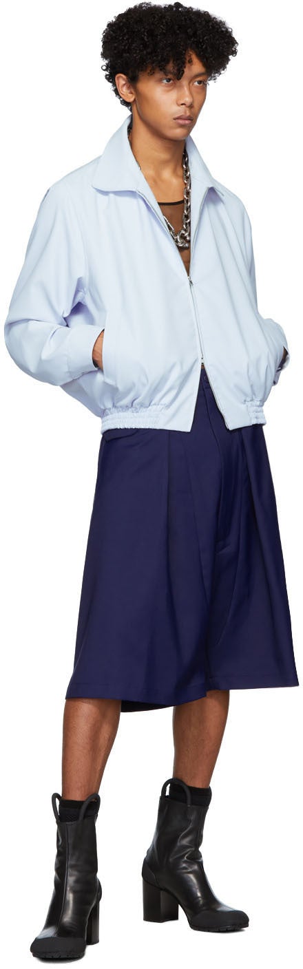 Random Identities Navy Hip Pocket Shorts