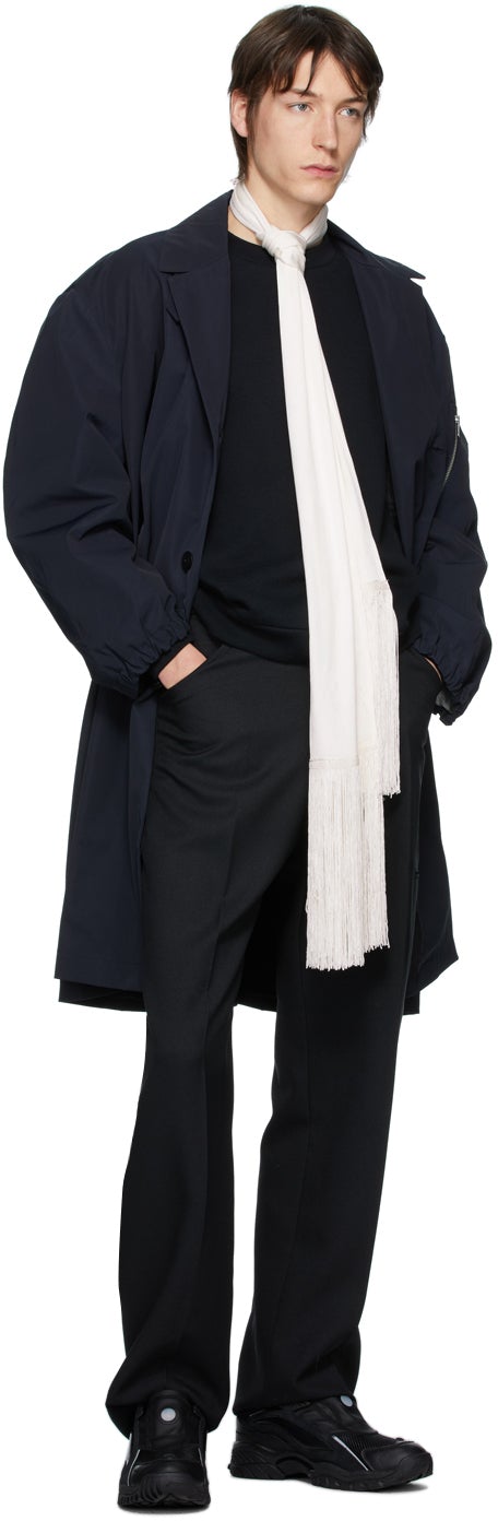Random Identities Navy Newcar Coat