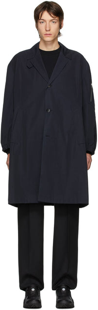 Random Identities Navy Newcar Coat - Identités aléatoires Navy Newcar manteau - 무작위 ID 네이비 NEWCAR 코트