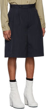 Random Identities Navy Oversize Tailored Shorts