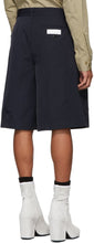 Random Identities Navy Oversize Tailored Shorts