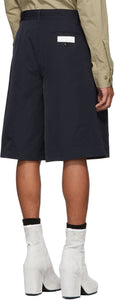 Random Identities Navy Oversize Tailored Shorts