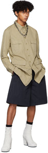 Random Identities Navy Oversize Tailored Shorts
