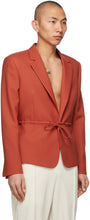 Random Identities Orange Tie Blazer