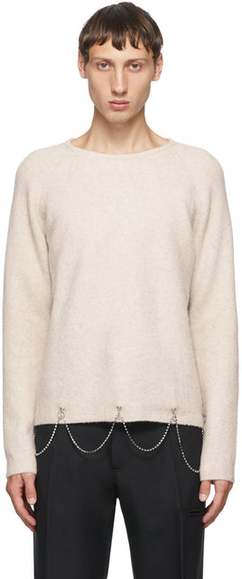 Random Identities Pink Chain Crewneck - Identités aléatoires Crewneck de chaîne rose - 임의의 정체성 분홍색 체인 Crewneck.