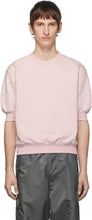 Random Identities Pink Fleece Short Sleeve Sweatshirt - Sweat-shirt à manches courtes en molleton rose - 임의의 ID 핑크 플리스 짧은 소매 스웨터