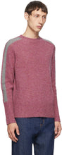 Random Identities Pink Wool Bicolor Crewneck