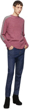 Random Identities Pink Wool Bicolor Crewneck