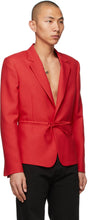 Random Identities Red Tie Blazer