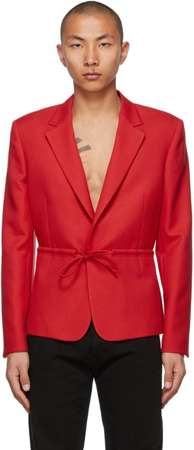 Random Identities Red Tie Blazer - Identités aléatoires blazer de cravate rouge - 임의의 정체성 빨간 넥타이 블레이저