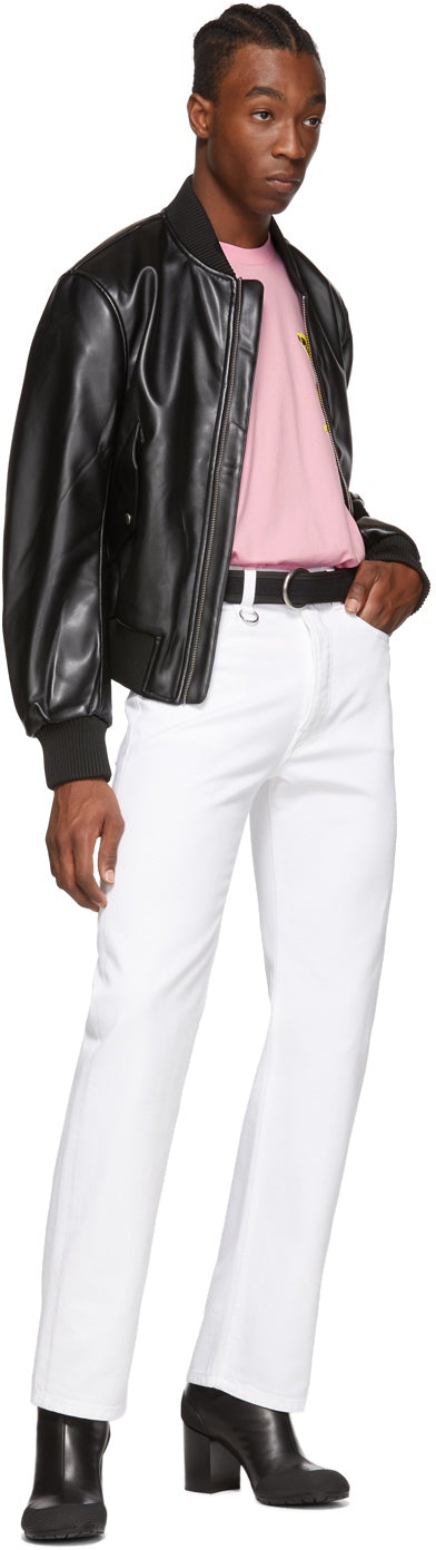 Random Identities White Slash Jeans