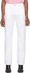 Random Identities White Slash Jeans - Identités aléatoires Blanc Slash jeans - 임의의 정체성 흰색 슬래시 청바지