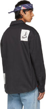 Rassvet Black Graphic Patches Shirt