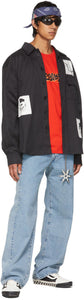 Rassvet Black Graphic Patches Shirt