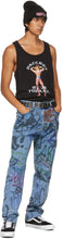 Rassvet Black Graphic Print Tank Top