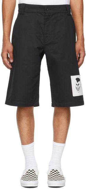Rassvet Black Patches Shorts - Rassvet Black Patches Shorts - Rassvet 검정색 패치 반바지