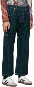Rassvet Green Check Contrast Work Jeans