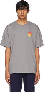 Rassvet Grey Angry Sun T-Shirt - T-shirt de soleil en colère gris Rassvet - Rassvet 회색 화가 태양 티셔츠