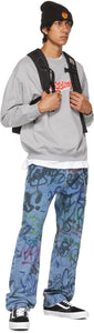 Rassvet Grey Graffiti Logo Sweatshirt
