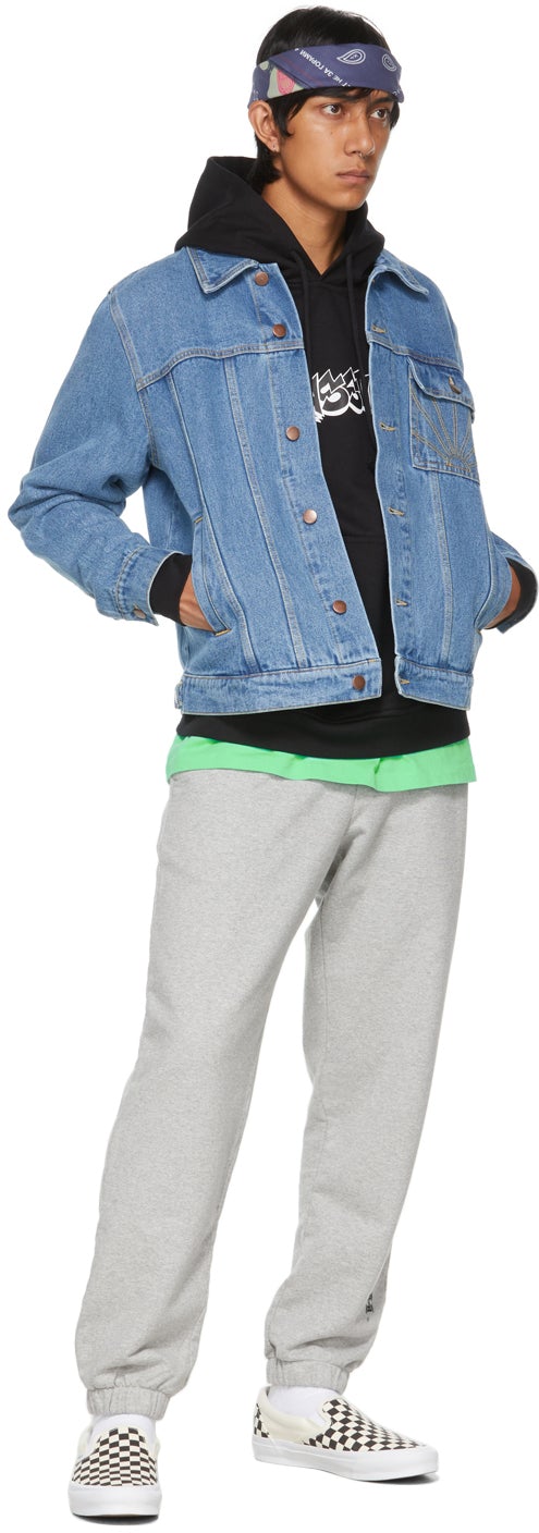 Rassvet Grey Logo Print Sweatpants