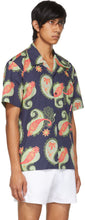 Rassvet Navy Graphic Print Paisley Short Sleeve Shirt