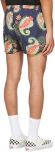 Rassvet Navy Graphic Print Shorts