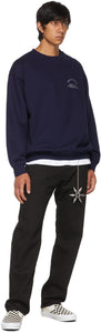 Rassvet Navy Graphic Print Sweatshirt