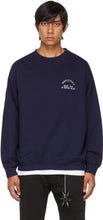 Rassvet Navy Graphic Print Sweatshirt - Sweat-shirt imprimé graphique de la marine Rassvet - Rassvet Navy 그래픽 인쇄 스웨터