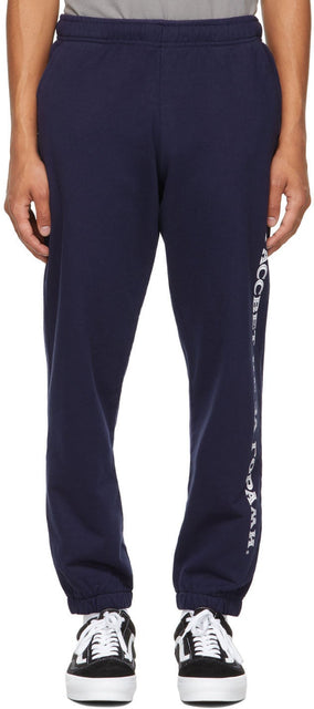 Rassvet Navy Logo Print Sweatpants - Rassvet Navy Logo Imprimer Pantalon de survêtement - Rassvet Navy Logo 인쇄 스웨트 팬츠