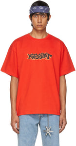 Rassvet Red Graffiti Logo T-Shirt - Rassvet Rouge Graffiti Logo T-shirt - Rassvet 붉은 낙서 로고 티셔츠