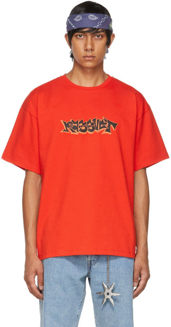 Rassvet Red Graffiti Logo T-Shirt - Rassvet Rouge Graffiti Logo T-shirt - Rassvet 붉은 낙서 로고 티셔츠