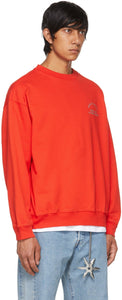 Rassvet Red Graphic Print Sweatshirt