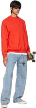Rassvet Red Graphic Print Sweatshirt