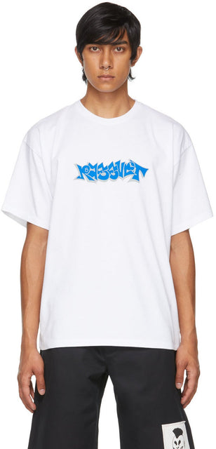 Rassvet White Graffiti Logo T-Shirt - Rassvet White Graffiti Logo T-shirt - Rassvet 흰색 낙서 로고 티셔츠