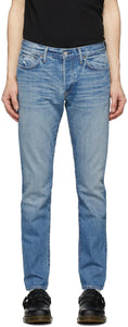 Re/Done Blue Light Slim Fit Jeans - Re / Done Blue Light Slim Fit Jeans - 다시 / 완료 푸른 빛 슬림 피트 청바지