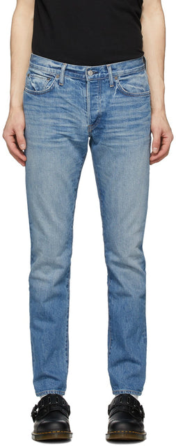 Re/Done Blue Light Slim Fit Jeans - Re / Done Blue Light Slim Fit Jeans - 다시 / 완료 푸른 빛 슬림 피트 청바지