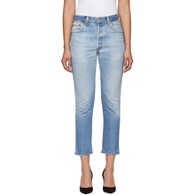 Re/Done Indigo Levi's Edition High-Rise Ankle Crop Jeans
