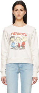 Re/Done Off-White Peanuts Edition Classic Raglan Sweatshirt - Sweat-shirt de raglan classique en édition - Re / Done Off-White Peanuts Edition 클래식 Raglan Sweatshirt