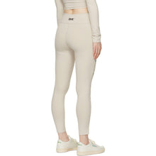 Reebok By Victoria Beckham Beige 7/8 Logo Leggings