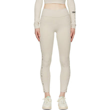 Reebok By Victoria Beckham Beige 7/8 Logo Leggings