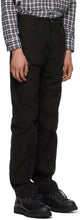 Reese Cooper Black Cotton Pintuck Trousers