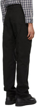 Reese Cooper Black Cotton Pintuck Trousers
