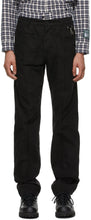 Reese Cooper Black Cotton Pintuck Trousers - Pantalon de pinte de coton noir Cooper Reese Cooper - Reese Cooper 검은 면화 핀 푸틴 바지