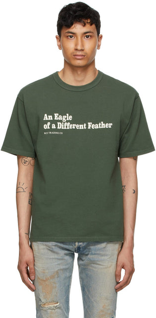 Reese Cooper Green 'Eagle Of A Different Feather' T-Shirt - Reese Cooper Green 'Eagle d'un t-shirt de plume différent - Reese Cooper 녹색 '다른 깃털'티셔츠의 독수리