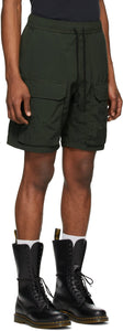 Reese Cooper Green Nylon Cargo Shorts